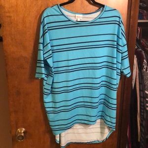 Blue Stripes LuLaRoe Irma